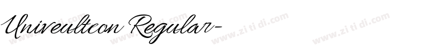 Univeultcon Regular字体转换 Univeultcon Regular字体转换